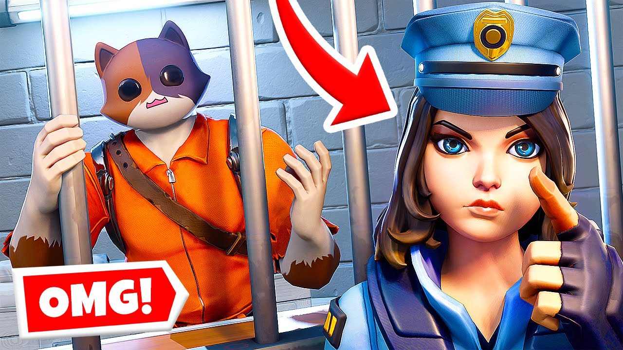 MEOWSCLES is SKYE'S PRISONER?! (Fortnite Cops & Robbers)
