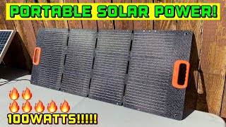 Awesome Portable Foldable Solar Panel Nurzviy 100 watt SolarEpoch