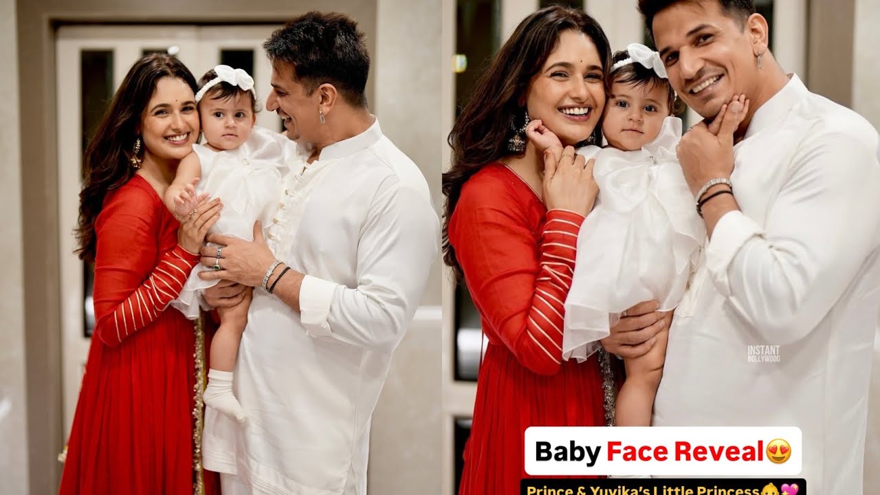 💫 Prince Narula and Yuvika Chaudhary reveal their baby girl’s face for the first time! 😍