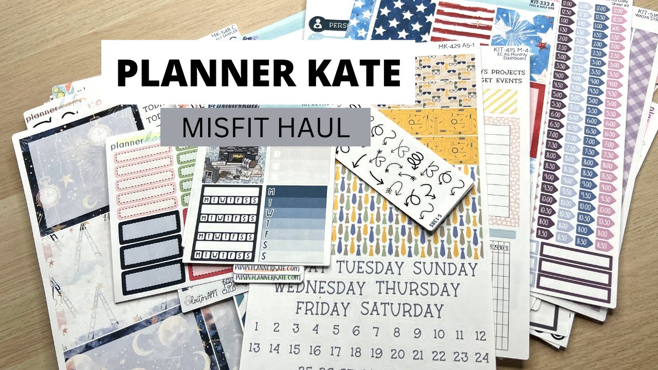PLANNER KATE STICKER HAUL PLANNER STICKER HAUL STICKER HAUL YouTube