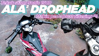 Cara menekuk stang Sonic 150R biar makin pede buat filtering !!!