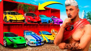 ABRINDO CONTEINERS de CARROS MILIONÁRIOS no GTA 5! 🚘💵