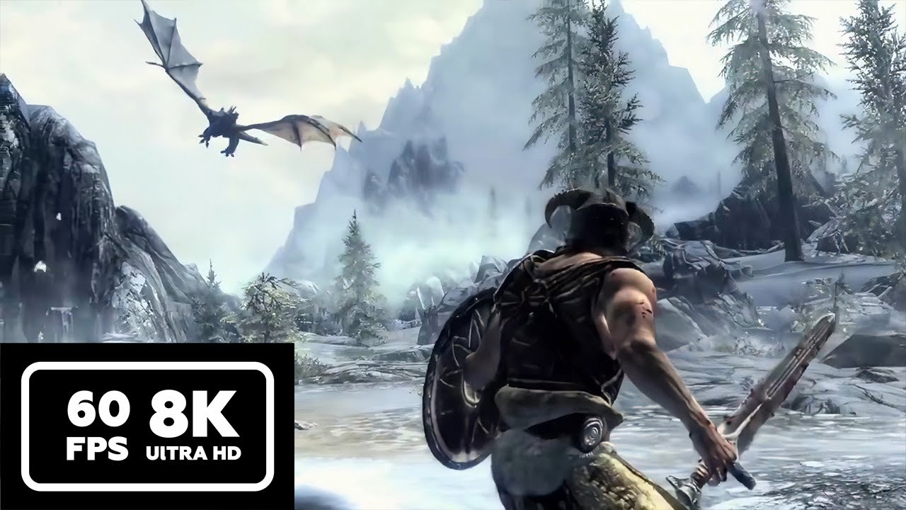 The Elder Scrolls V Skyrim - Official Trailer 60FPS 8K (AI Upscaled)