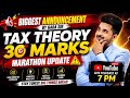 Tax Theory Marathon Announcement ⚠️🔥 by Gaba Sir #vgstudyhub