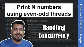 Java Concurrency Interview Question: Print N numbers via 2 threads one for each even and odd number