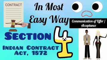 Contract Act Section 4 | Section 5 | Communication of Proposal/Acceptance | fLAWsome