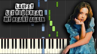 Laufey - Let You Break My Heart Again - [Piano Tutorial] (Synthesia) (Download MIDI + PDF Scores)