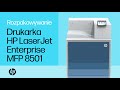 Rozpakowywanie i wstępna konfiguracja drukarki HP LaserJet 8501 | HP Support