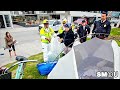 𝗧𝗘𝗡𝗧 𝗖𝗟𝗘𝗔𝗥𝗢𝗨𝗧: Multi-Agency Crews Clear Encampment Near Venice Boardwalk