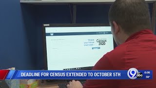 Deadline for Census extended to Oct. 5