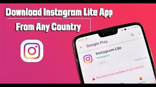 Download Instagram Lite App From Any Country |Working 100% screenshot 1