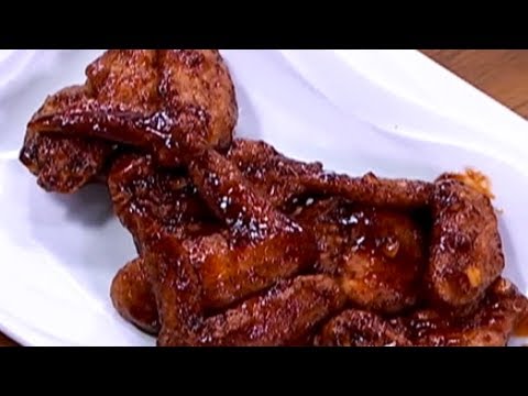 Buffalo wings with honey barbecue sauce | What's for Breakfast