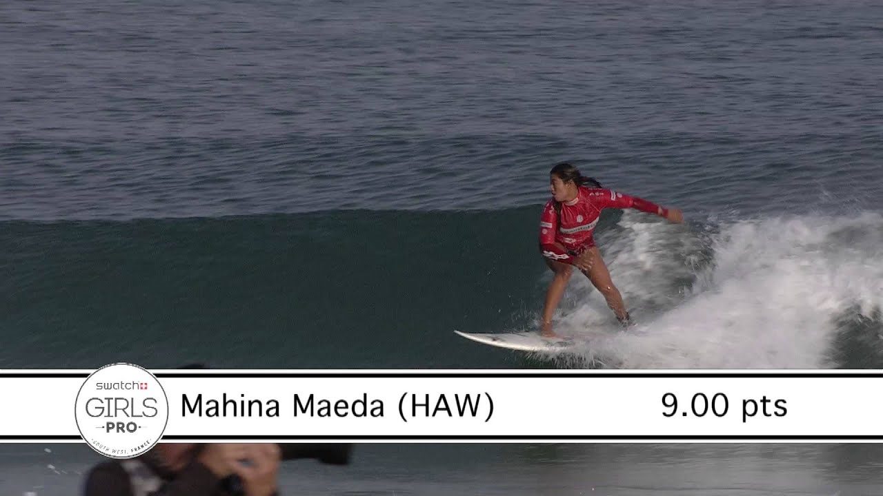 Wave of day 5 : Swatch Girls Pro France 2014 - Mahina Maeda (HAW) 9 points