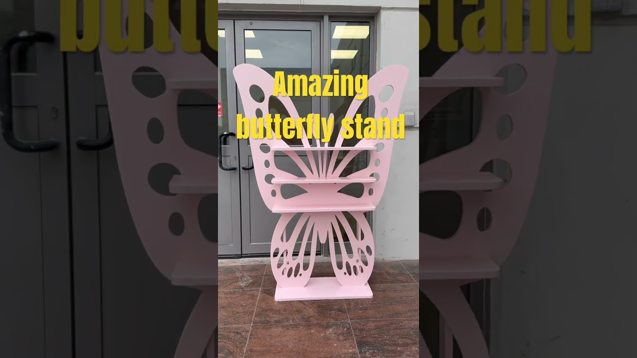 Customized butterfly gift stand #birthdaycelebration #trending #event  #influencer #woodworking