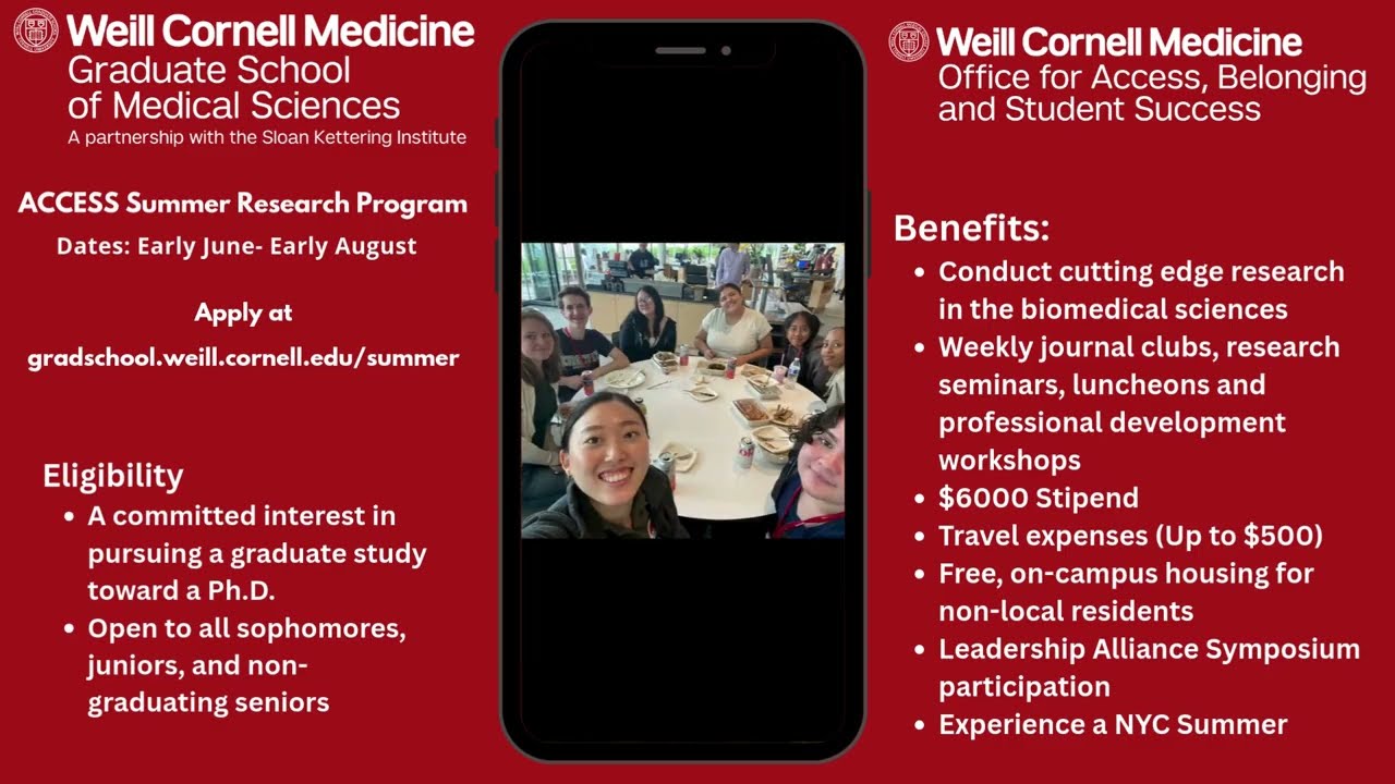 Advancing Cornell Career Experiences for Science Students (ACCESS) Program