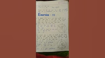 Class 9th Maths chapter 9 circles exercise 9.3