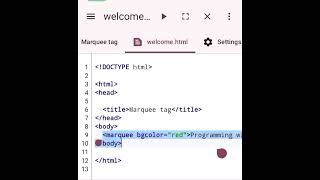 Famous Marquee Tag in HTML Wealth