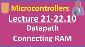 Microcontrollers - Lecture 21-22.10 - Slides 30-33: Datapath - Connecting RAM #datapath #ram