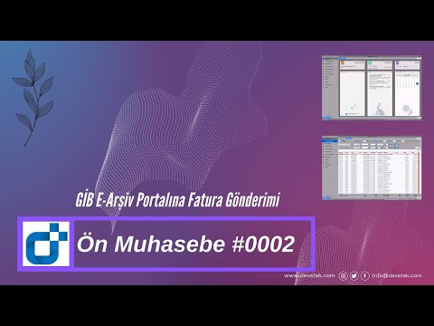 GİB E-Arşiv Portalına Fatura Gönderimi #002