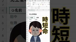 9割が知らない。Excelの罫線ショートカット