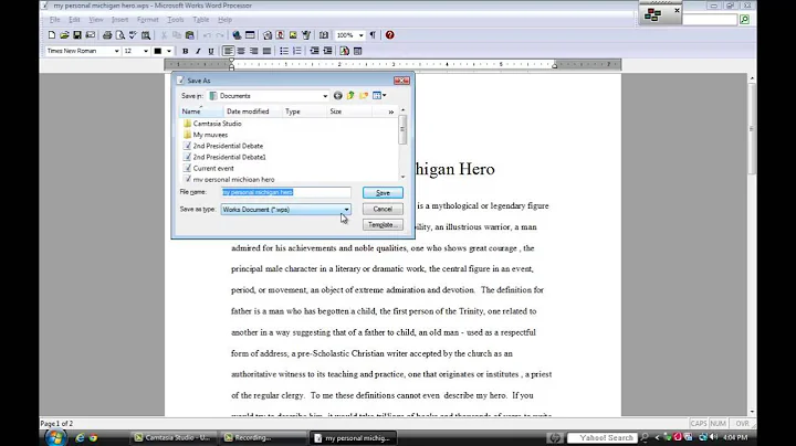 How to Save a file in RTF (Rich Text Format)