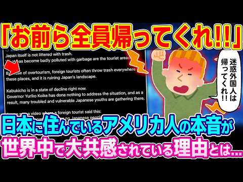 「お前ら全員邪魔だから帰ってくれ！！」日本在住の外国人たちの本音が世界中で大共感されている驚愕の理由とは…【ゆっくり解説】【海外の反応】