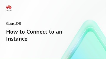 GaussDB: How to Connect to an Instance