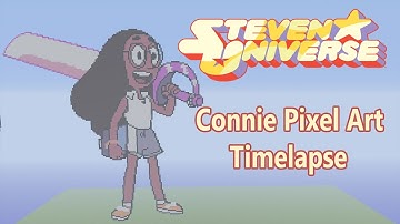 Minecraft Connie Maheswaran Pixel Art Timelapse (Steven Universe)