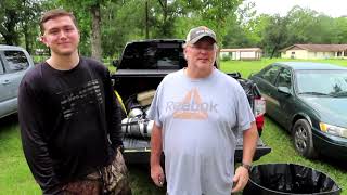 Vortex Springs underwater swim practice with 4 man down to bottom boat