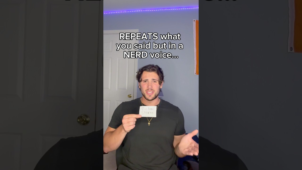 When someone REPEATS what you said in a NERD voice during an argument… ☝️🤓😭😭