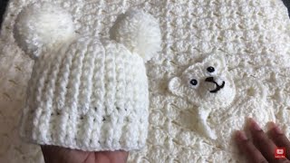 Easy crochet baby blanket/crochet blanket pattern