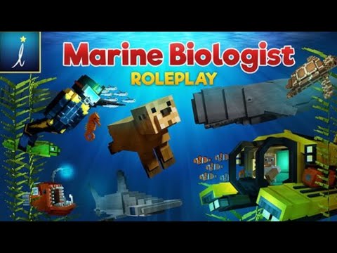 マイクラ 34 海洋生物学者ロールプレイ Education Collection ぽにクラ 小学生実況 初心者向け マインクラフト Youtube