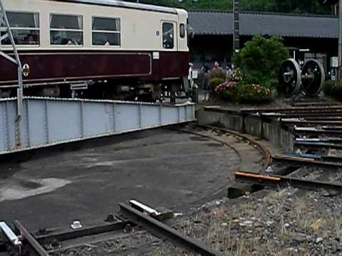 [天竜浜名湖鉄道]転車台体験　TH3000型気動車