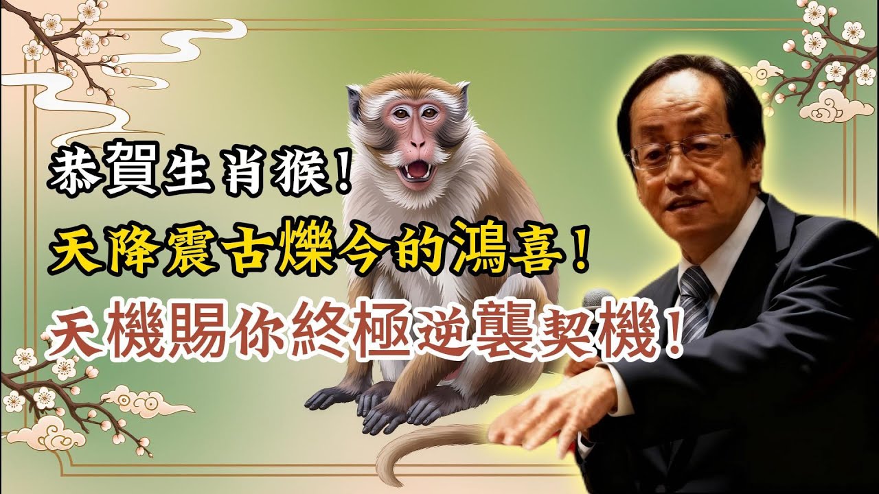 倪海厦：恭賀生肖猴！喜降三福財運翻騰，邁向人生新階段！