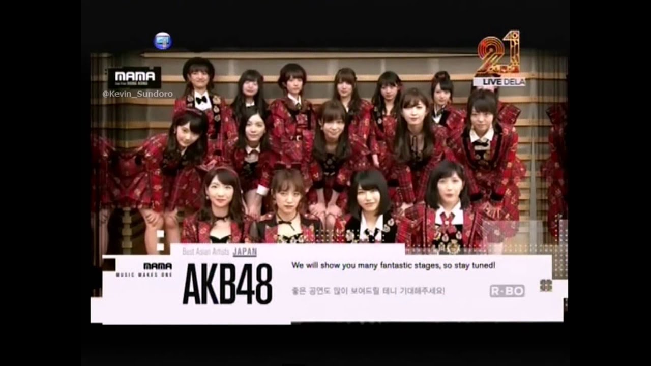 AKB48 & RAN Won Awards Best Asian Artist @ MAMA 2015 - YouTube