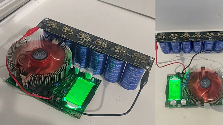 500F 2,7V 6s supercapacitor 16v 83F capacity test