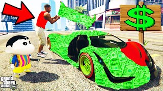 If Franklin Touch ANYTHING Turns To MONEY in GTA 5 | SHINCHAN and CHOP