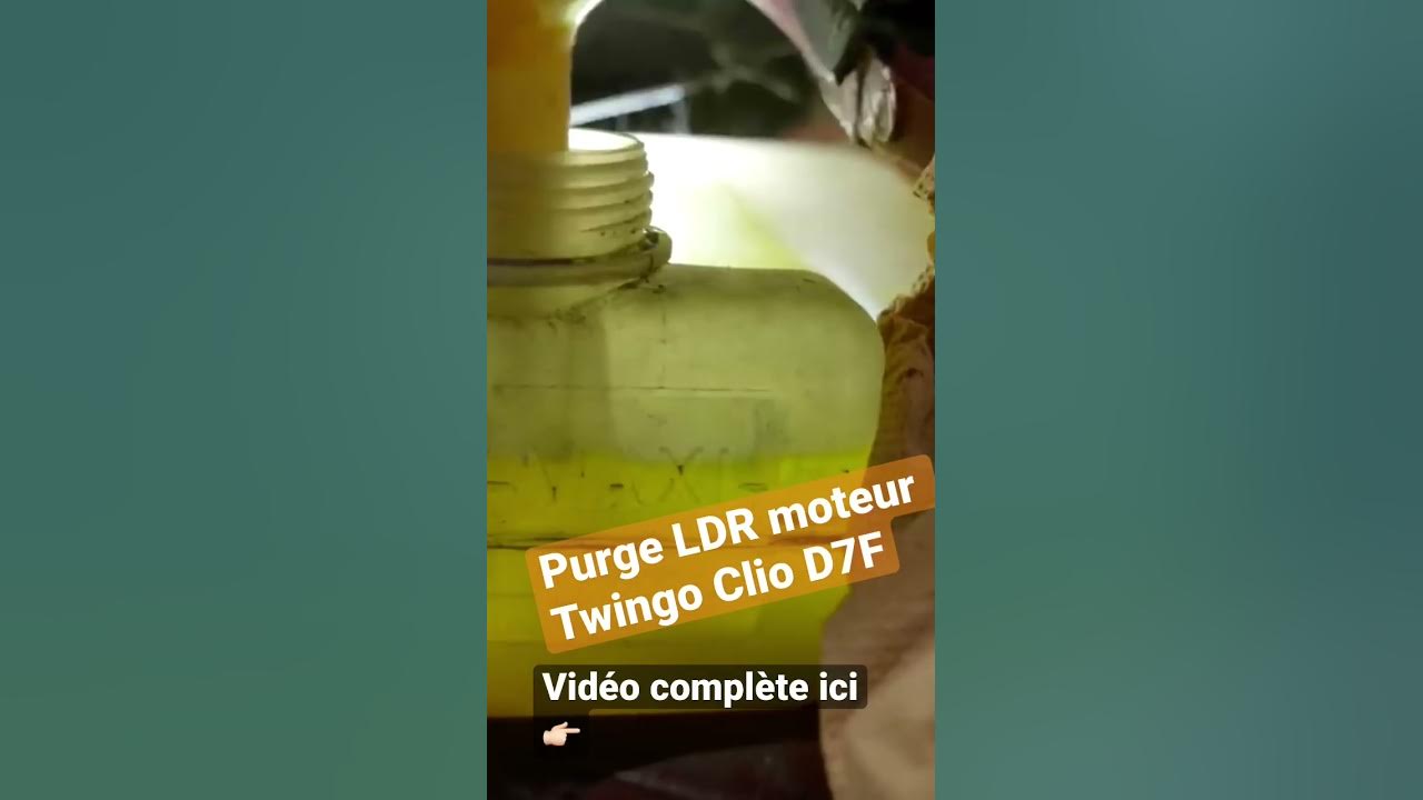 Purge circuit liquide de refroidissement moteur Twingo Clio D7F