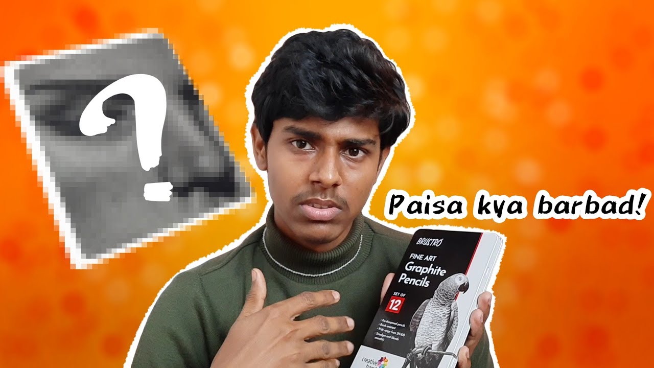Brustro graphite pencils detail review in hindi YouTube