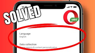 How to set a different language in Opera Mini