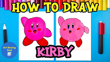 How to Draw Kirby Easy Step by Step | Cute Nintendo Game Character Drawing for Kids