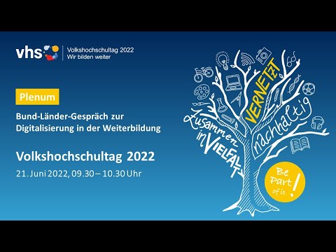 #Volkshochschultag 2022: Bund-Länder-Gespräch zur #Digitalisierung in der #Weiterbildung