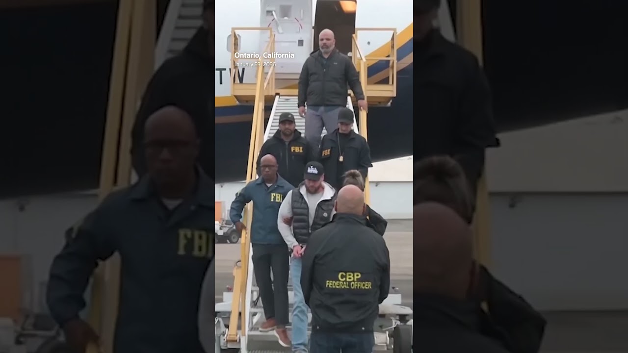 FBI video shows alleged drug kingpin Ryan Wedding at US airport