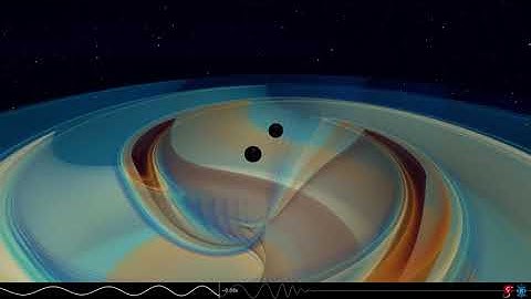 Two Black Holes Spiral Inwards and Merge, Emitting Gravitational Waves