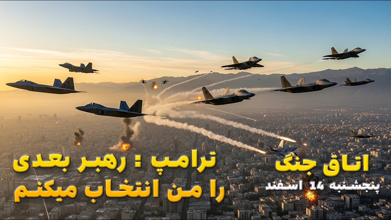 اتاق جنگ پنجشنبه 14 اسفند | ترامپ : رهبر بعدی را من انتخاب میکنم