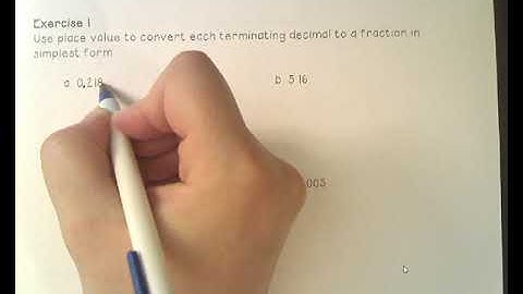 Grade 7 Module 2 Lesson 13: Fractions and Decimals conversion using equivalent fractions