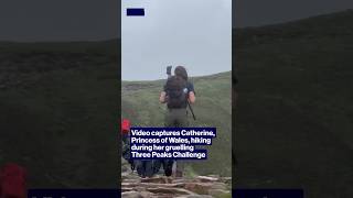 Video captures Princess of Wales hiking during her gruelling Three Peaks Challenge #shorts
