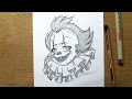 🤡 Como Desenhar PENNYWISE (IT: A Coisa) - Passo a Passo FÁCIL para iniciantes
