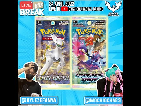 LIVE BOX BREAK!! Pokemon Indonesia S9 -  Star Birth dan S9a - Pertarungan Daerah!!