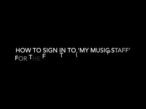 How to Sign in to 'My Music Staff' for the First Time (Student Portal)